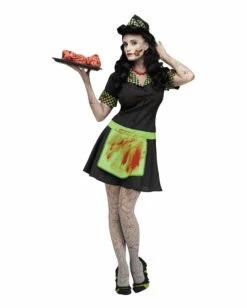 50er Jahre Zombie Kellnerin Kostüm
