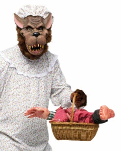 Böser Wolf Im Oma Kostüm -FinsternisMode Verkäufe boeser wolf maerchenkostuem werwolf tierkostuem rotkaeppchen kostuem mit wolfskostuem 19959 03