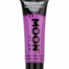 Glow In The Dark Make-up Violett