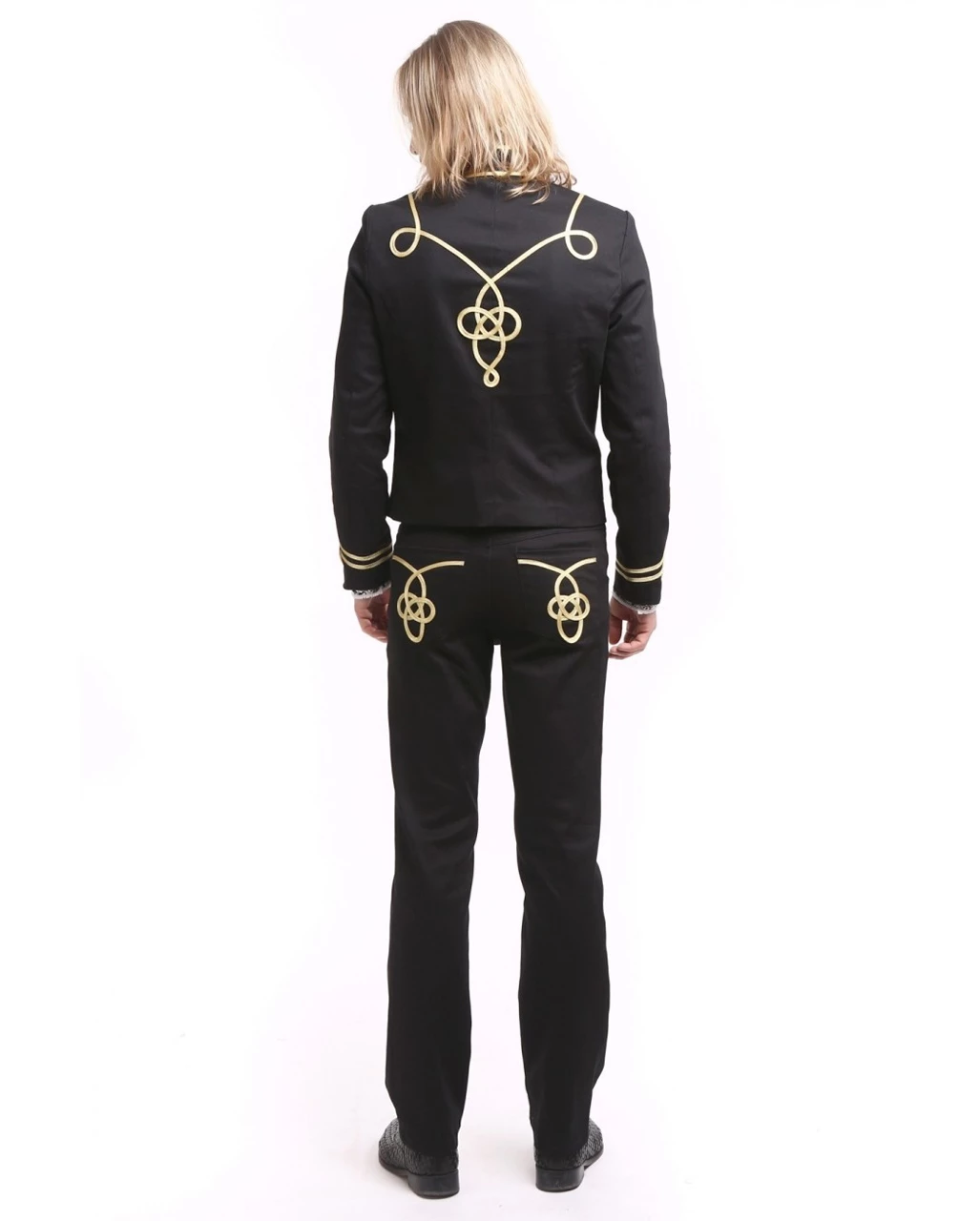 Gothic Parade Jacke Schwarz Gold 6 Gothic Parade Jacke Schwarz Gold – Bild 6