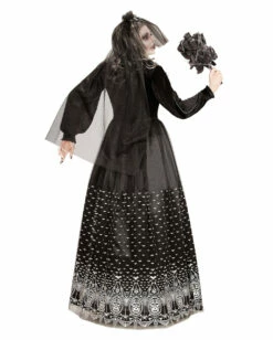 Day Of The Dead Skelettbraut Kostüm -FinsternisMode Verkäufe gothic skelett braut damenkostuem halloween kostuem skeleton bride costume 36863 3