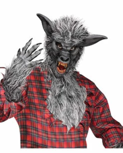 Werwolf Kostüm Grau -FinsternisMode Verkäufe graues werwolf kostuem werwolf costume werwolf maske werwolf handschuhe 14825 03