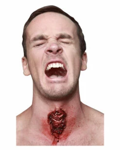 Luftröhrenschnitt Latexwunde