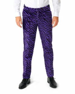Pimp Faux Fur Zebra Anzug - Suitmeister -FinsternisMode Verkäufe pimp faux fur purple suitmaster opposuite anzug suitmeister kostuem anzug zebra fell anzug 54383 4