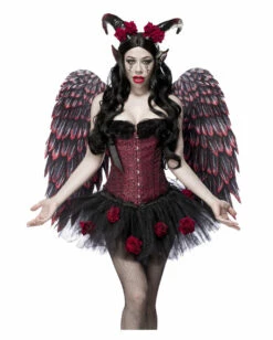Rose Devil Kostüm Mit Flügel