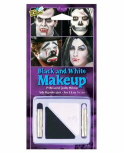 Schwarz / Weiß Make Up Set