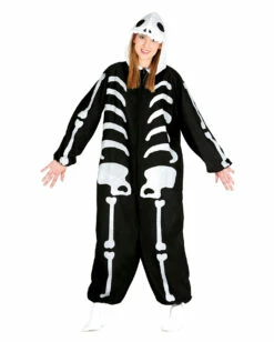Skelett Onesie Damen Mit Kapuze