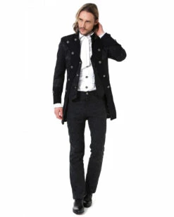 Steampunk Aristokrat Herren Mantel Schwarz -FinsternisMode Verkäufe steampunk aristokrat herren mantel schwarz steampunk aristocrat mens coat black steampunk mantel 39106 4