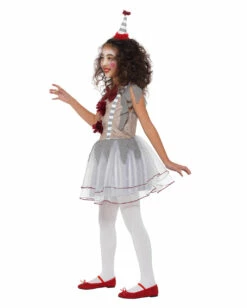 Vintage Horror-Clown Mädchen Kostüm -FinsternisMode Verkäufe vintage horror clown maedchen kostuem killerclown verkleidung kinder halloween evil clown girl costume 35845 3 1