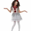 Vintage Horror-Clown Mädchen Kostüm