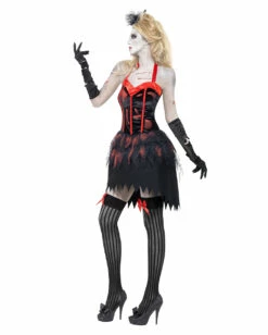 Zombie Burlesque Kostüm -FinsternisMode Verkäufe zombie burlesque kostuem untote can can taenzerin verkleidung halloween zombie walk costume 21044 3