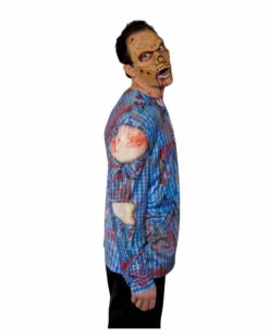 Zombie Longsleeve -FinsternisMode Verkäufe zombie longsleeve horror shirt fuer halloween und den zombie walk 23026 side 01